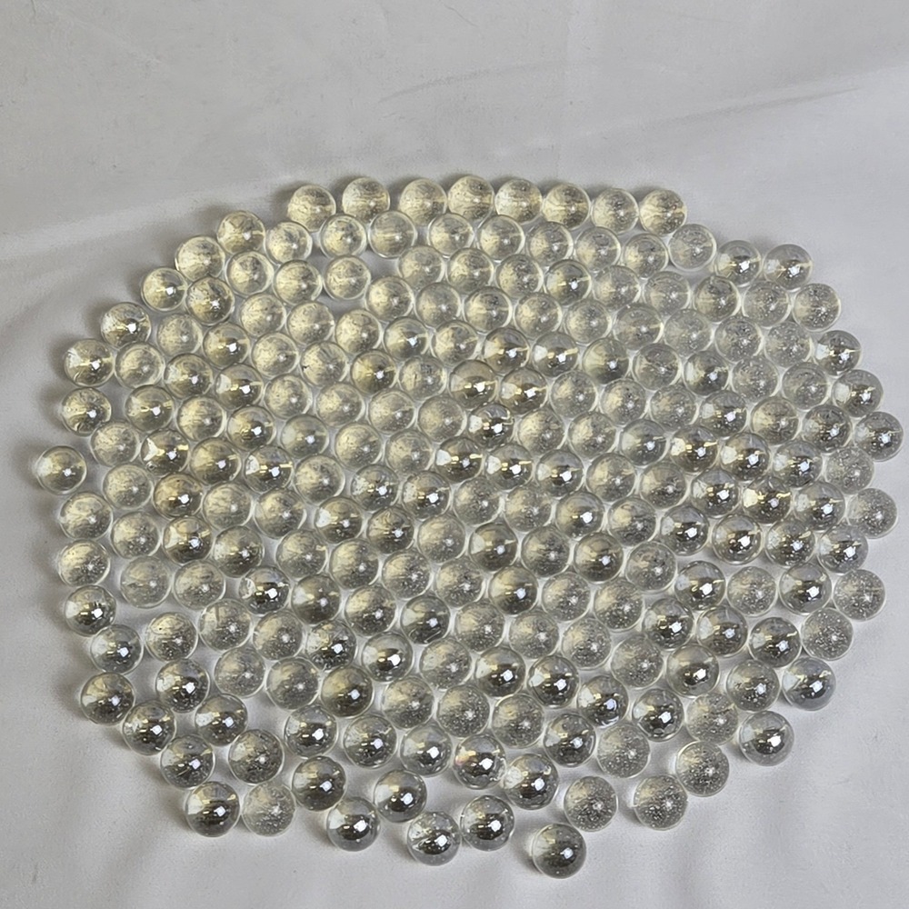 210 Clear Game Marbles With Bubbles, 1 lb 14 oz - Picture 3 of 12